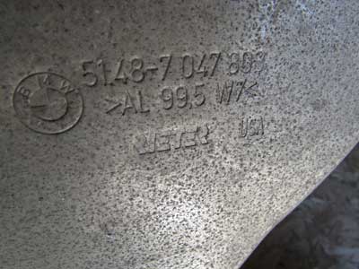 BMW Heat Resistant Plate Aluminum Underbody Cover 51487047808 2003-2008 E85 E86 Z46